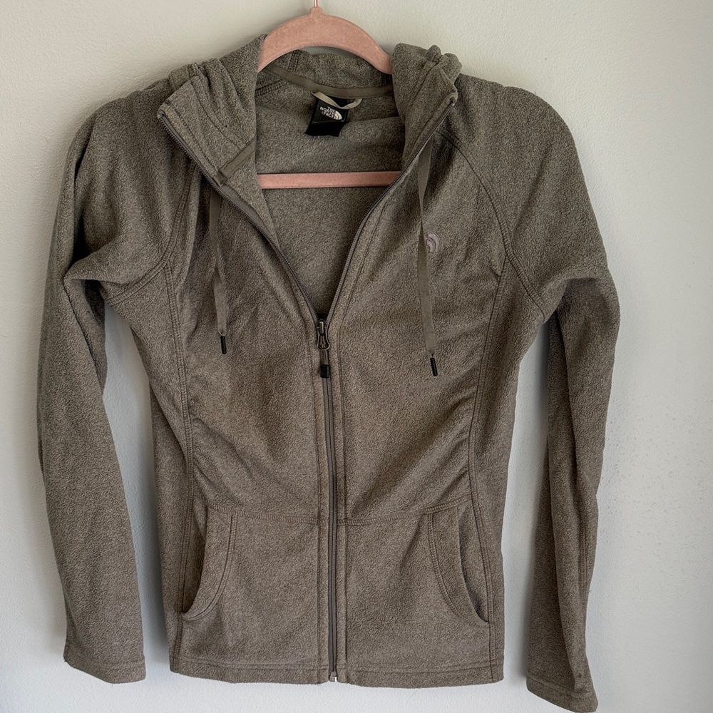The North Face Gray Zip Up Hoodie Size XS
